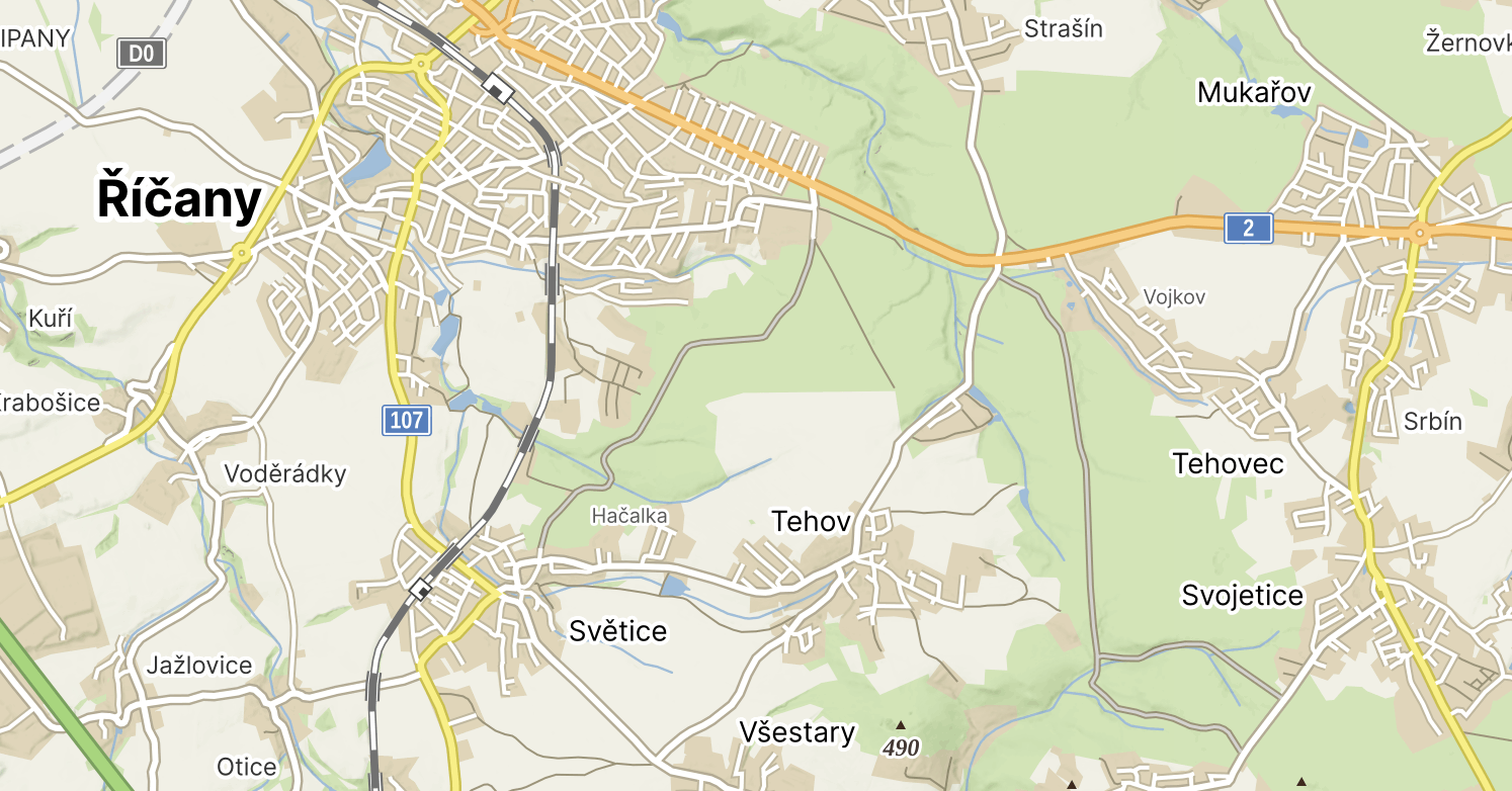Mapa SDR Stanek